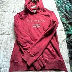Maroon Alpha Hoodie